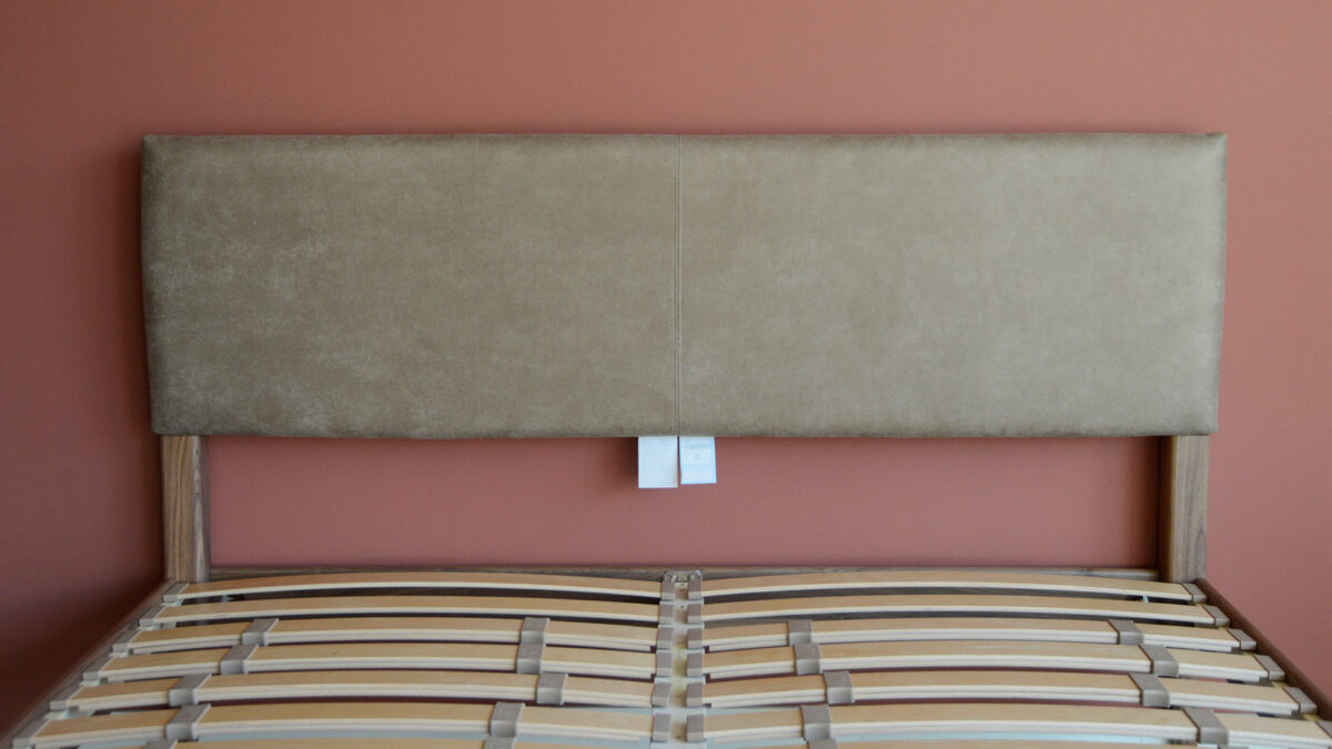 SOLD - Bloomsbury Walnut Upholstered Bed - Superking - Image 11