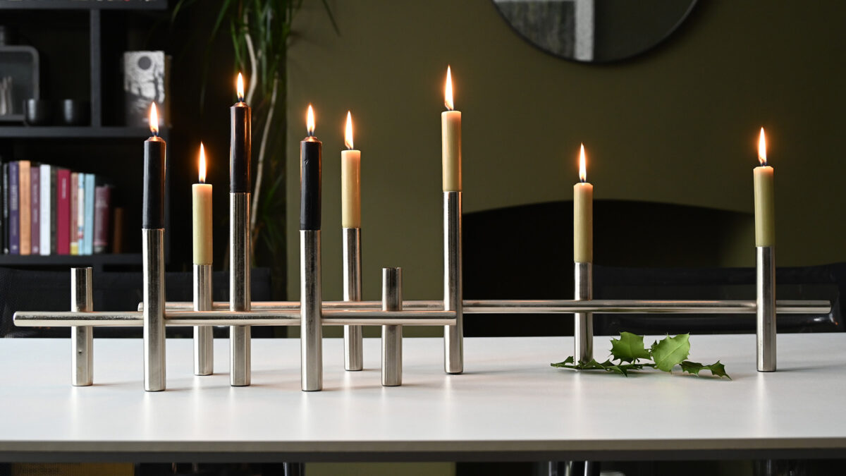 Large Metal Candleholders - 2 Sizes - Image 4