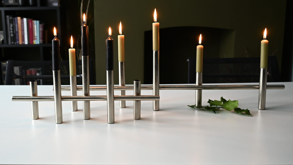 Large Metal Candleholders - 2 Sizes - Image 5