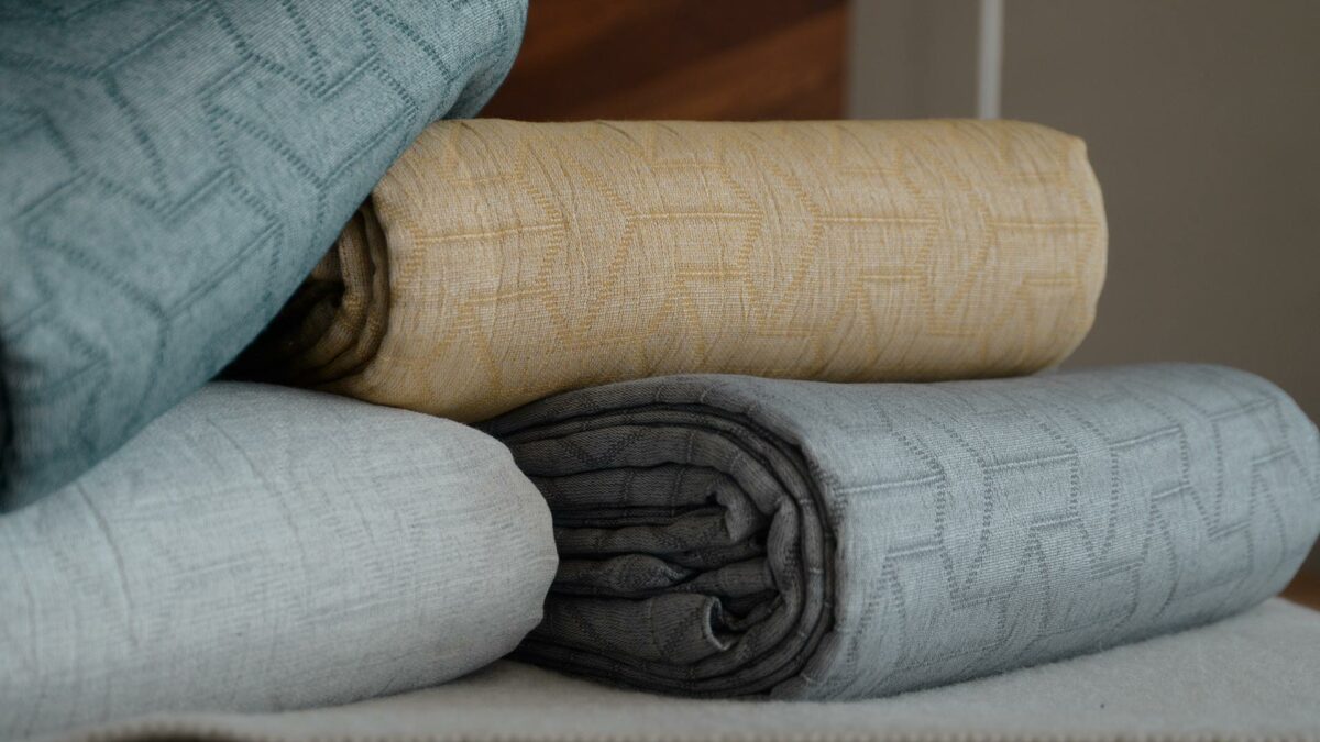 recycled cotton bedspreads in a choice of colours