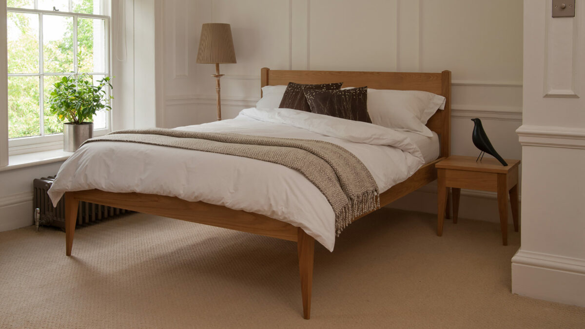 Our hand crafted Cochin Bed is made from solid wood in this case Oak