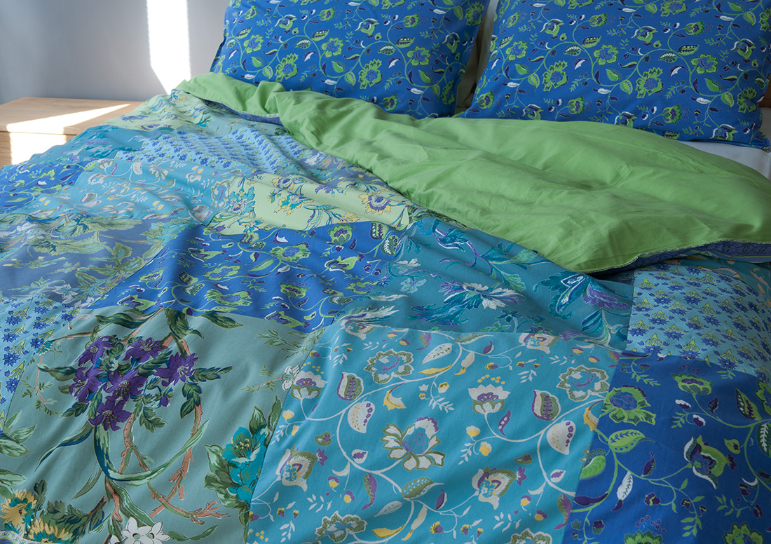 Wysteria Patchwork Duvet Cover Natural Bed Company