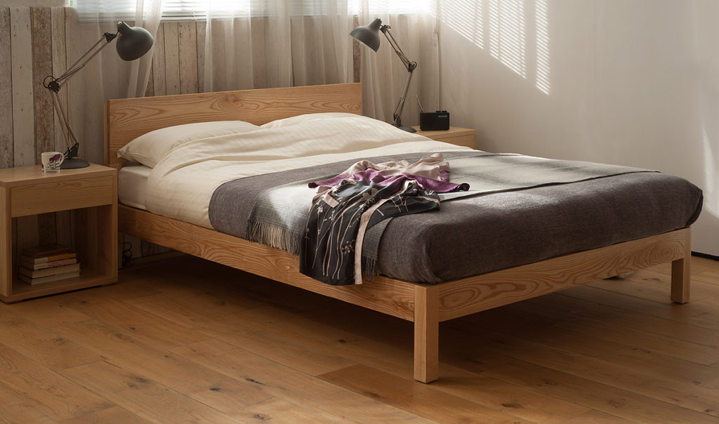 Sahara is a contemporary low wooden bed available in a choice of wood and in a range of bed sizes