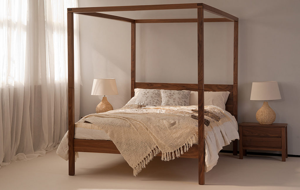 orchid contemporary four poster bed