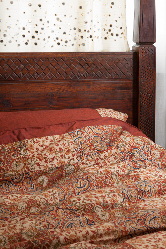 Kalamkari Gold Duvet Cover