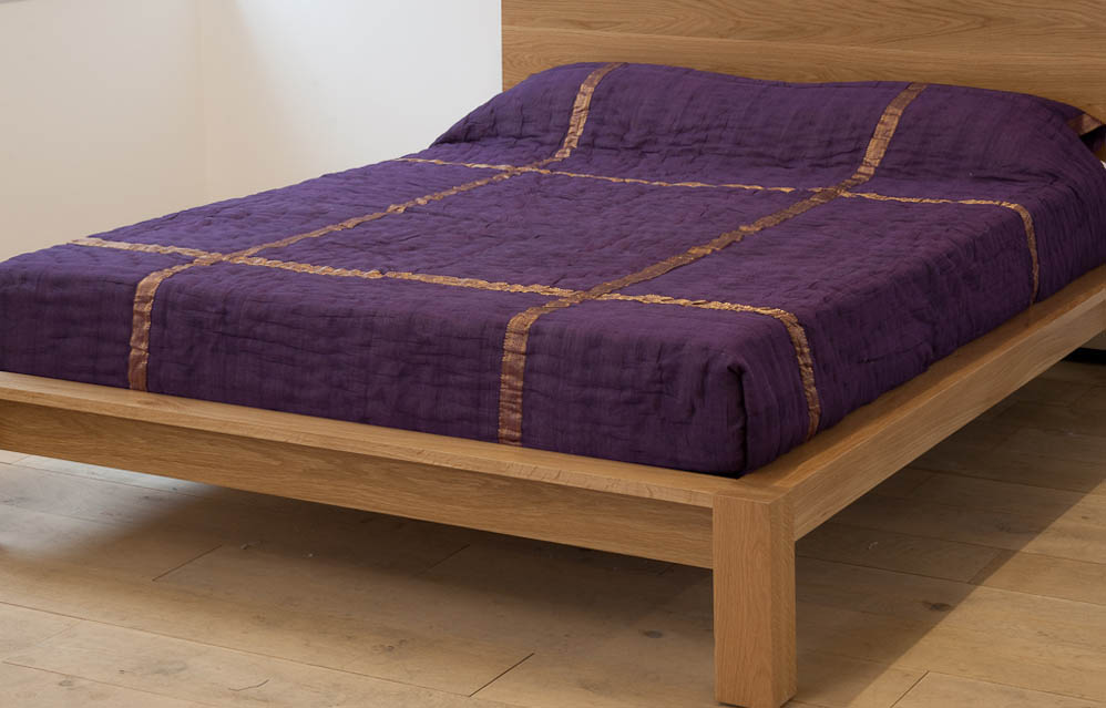 Zari Blackberry Indian Quilt Natural Bed Company