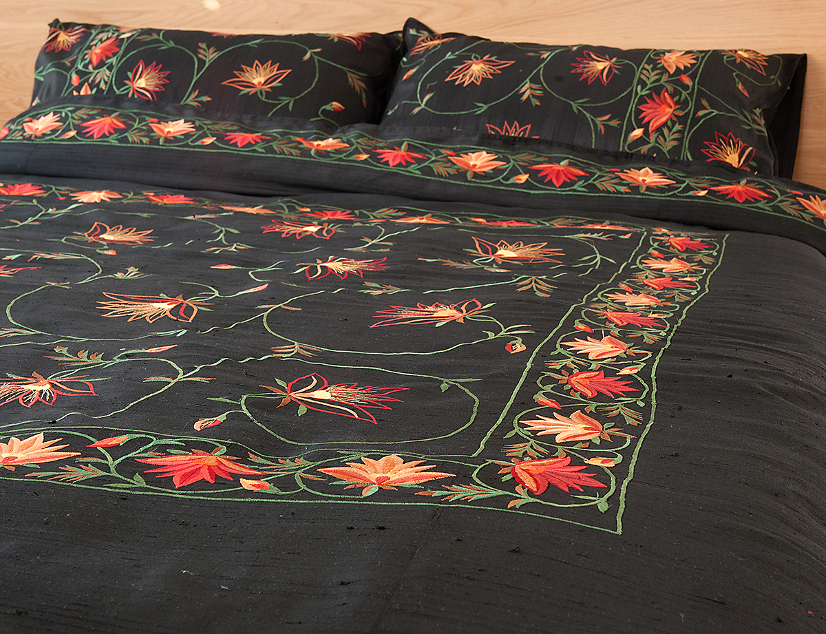 Kashmir Duvet Cover - Black