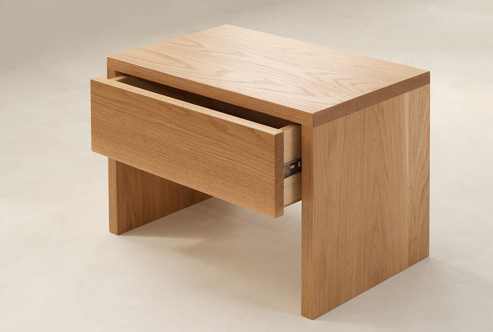kyoto bedside table drawer open