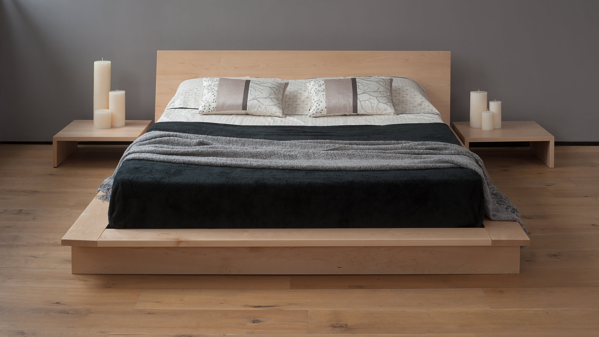 Oregon Low Platform Bed | Solid Wood | Natural Bed Company