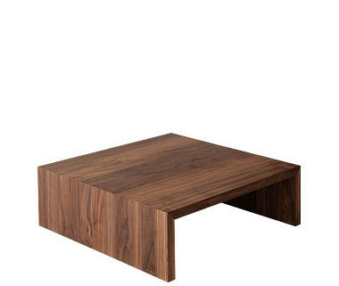 Designed to go with our Oregon low wooden platform bed the Oregon table in walnut wood