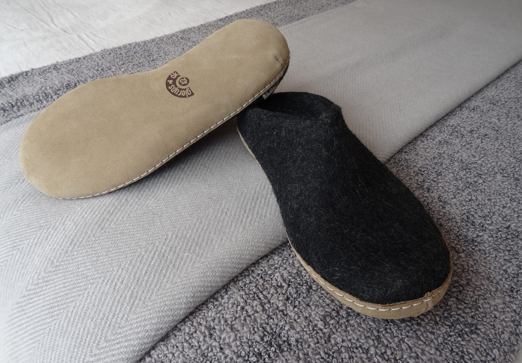 glerups slippers charcoal