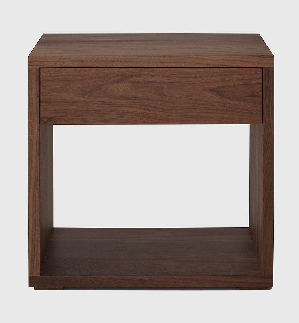 Modern classic NBC made Cube table in Walnut wood