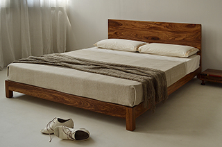 Unique Exotic hardwood Sonora bed