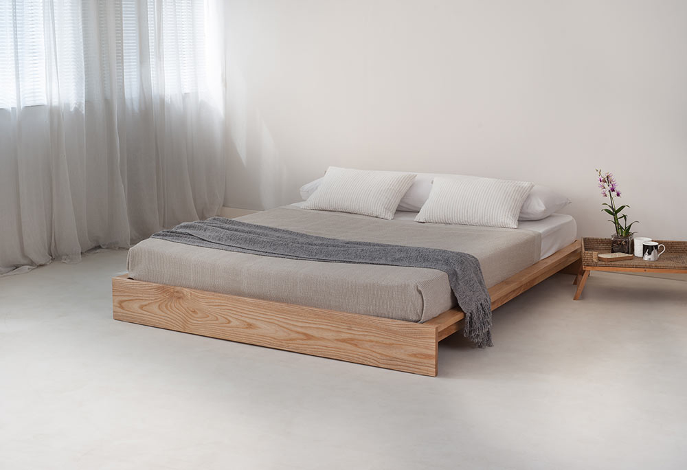 ki solid wood bed