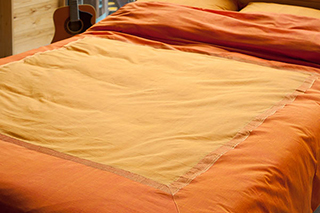 zari duvet cover - mango