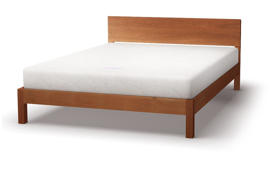 How the Sahara wooden bed looks in Cherry