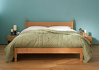 Indian inspired Mandalay bed made to order from a choice of woods and in a range of sizes