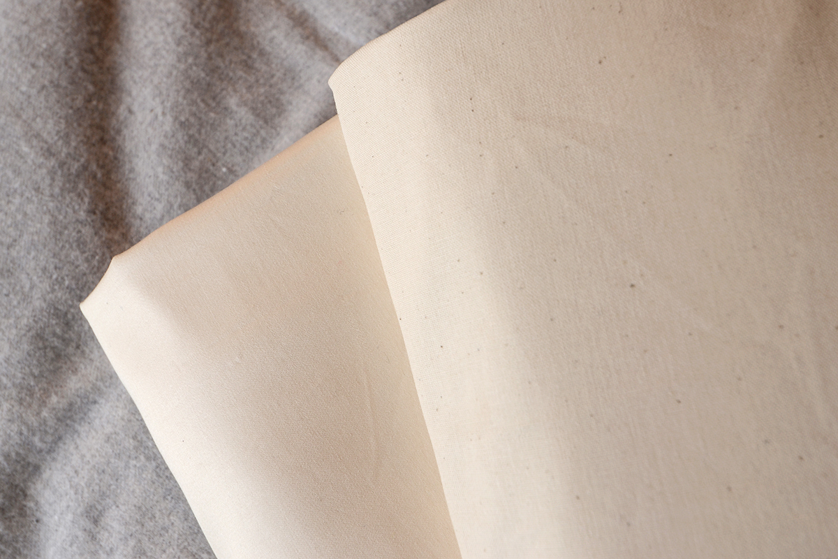 organic cotton undyed and unbleached bedding - sateen and classic