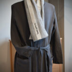 grey linum robe square