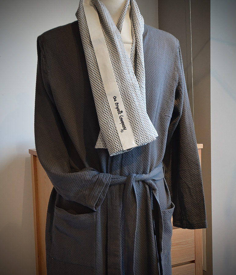 Grey kimono robe clearance