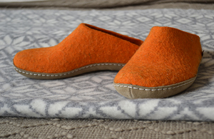 orange glerups slippers