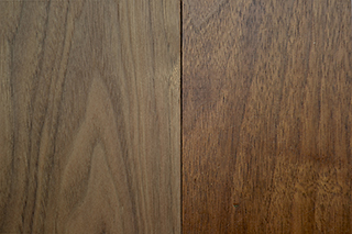 solid walnut - natural & clear