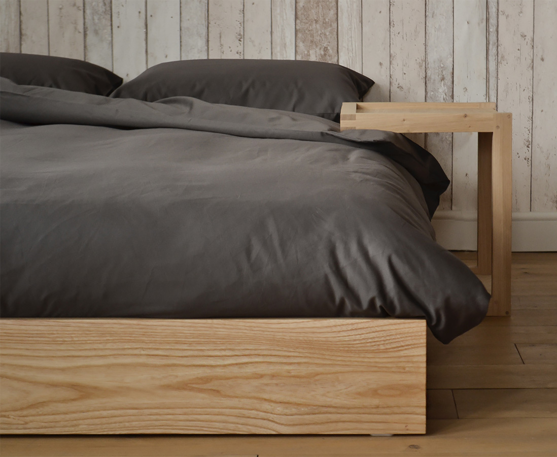 ki low bed & frame bedside table