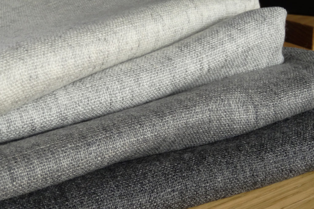 cashmere scarves - greys