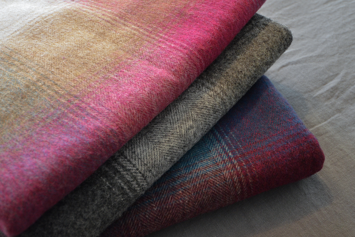 Kilnsey lambswool throws