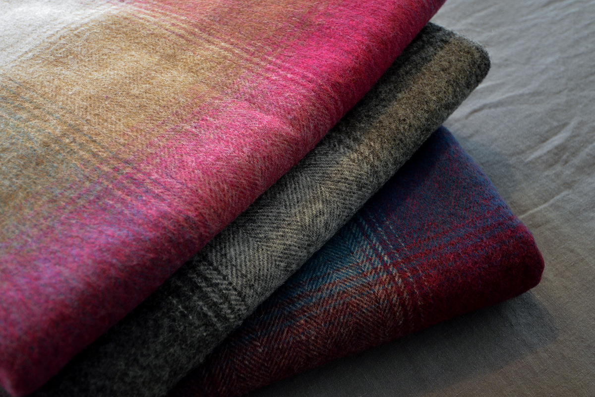 Kilnsey lambswool throws