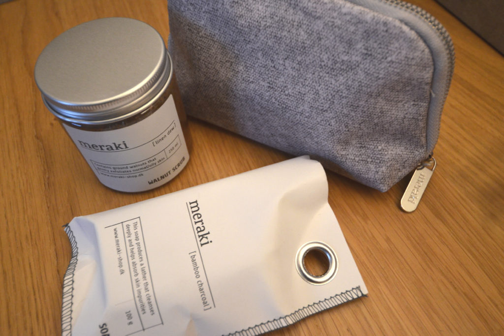 Meraki cleansing set - soap, scrub and wash bag