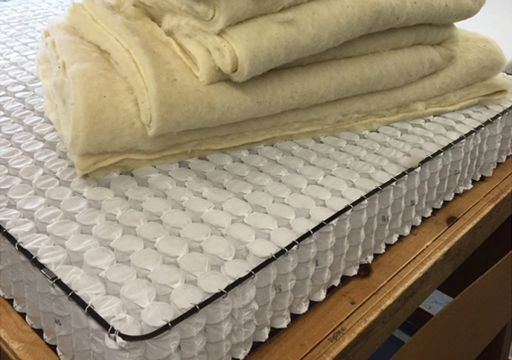 craft mattress - covered springs with wool padding