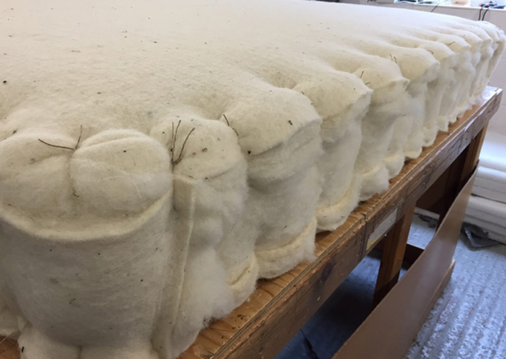 craft mattress - wool padding