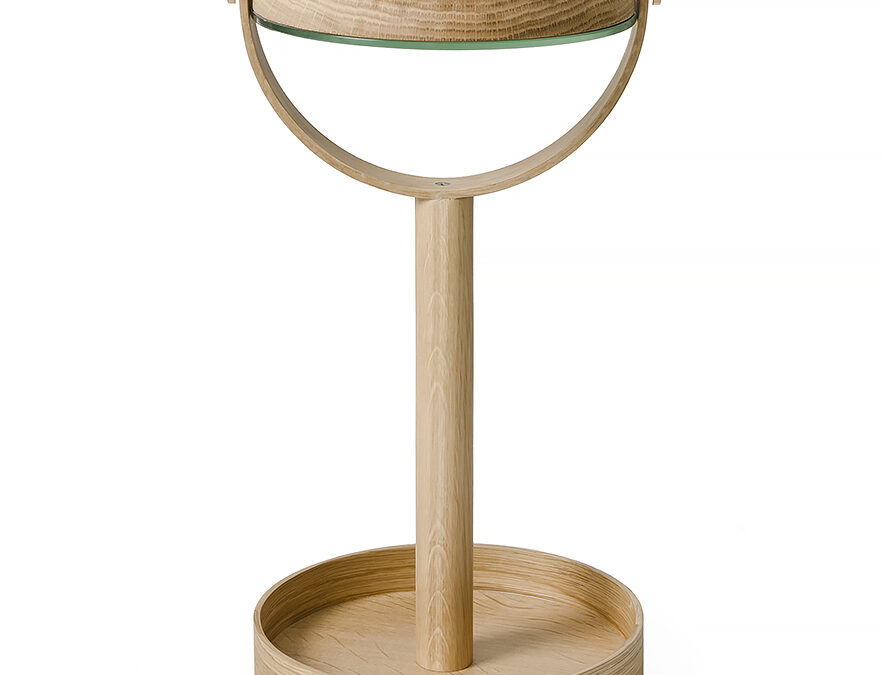 magnify mirror - light oak