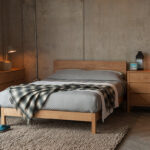 oak malabar 3q shaker cupboards grey chevron quilt