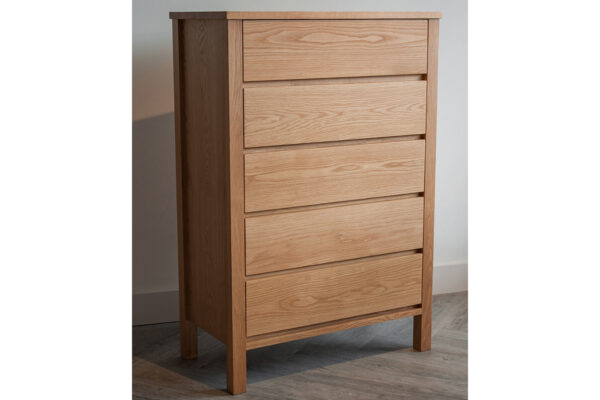 shaker-style 5-drawer chest
