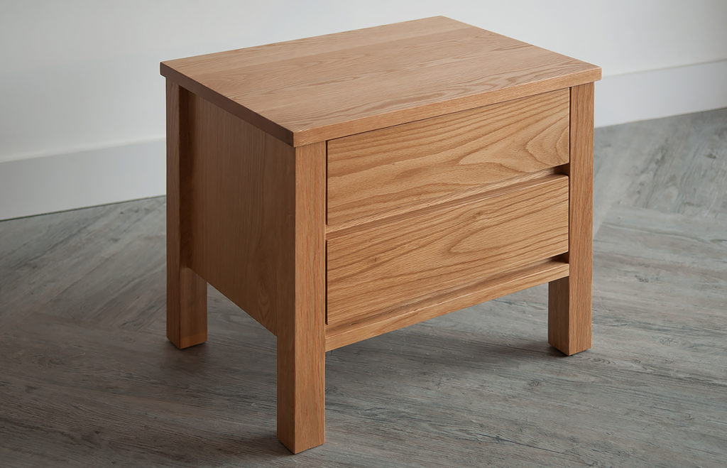 shaker style 2-drawer bedside