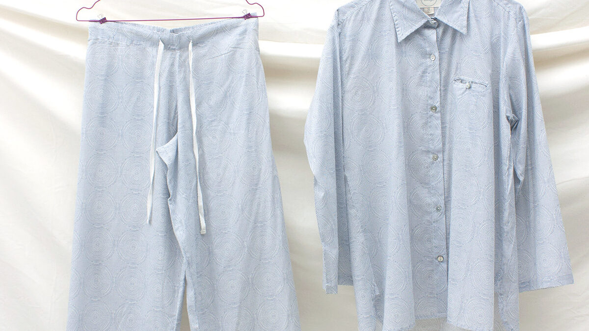 soft cotton pyjamas - spirals