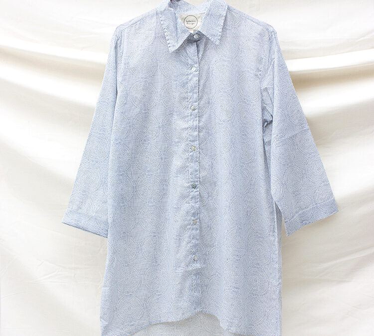 Pale blue cotton nightshirt