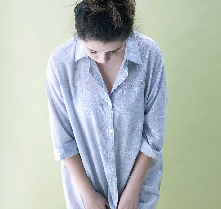 Pale blue cotton nightshirt