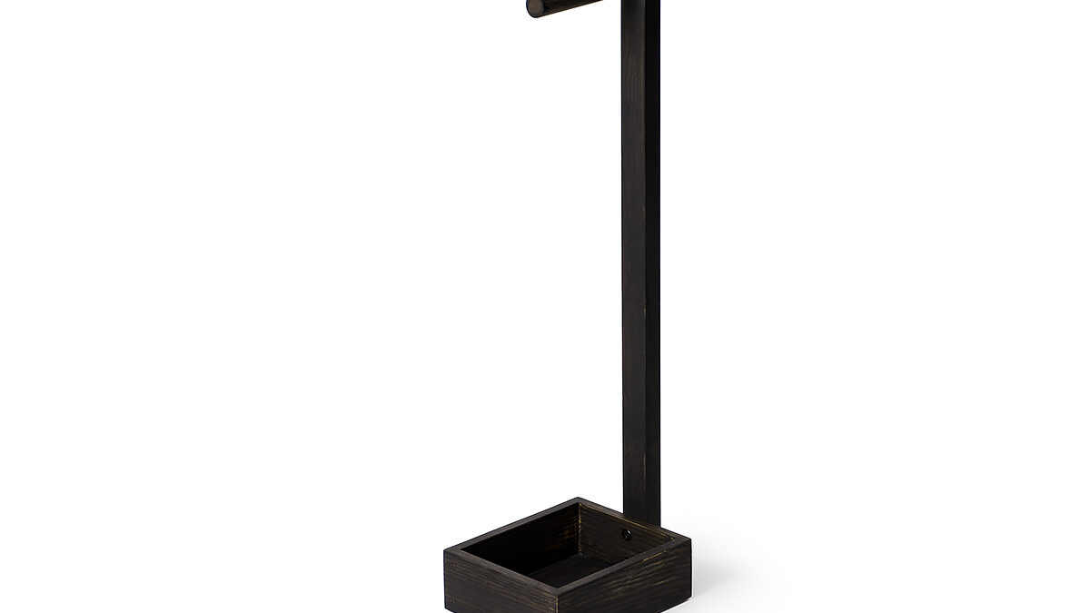 wireworks dark oak roll holder mezza 3q