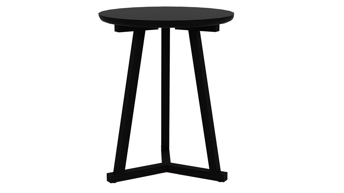 Ethnicraft Black Oak Tripod side table