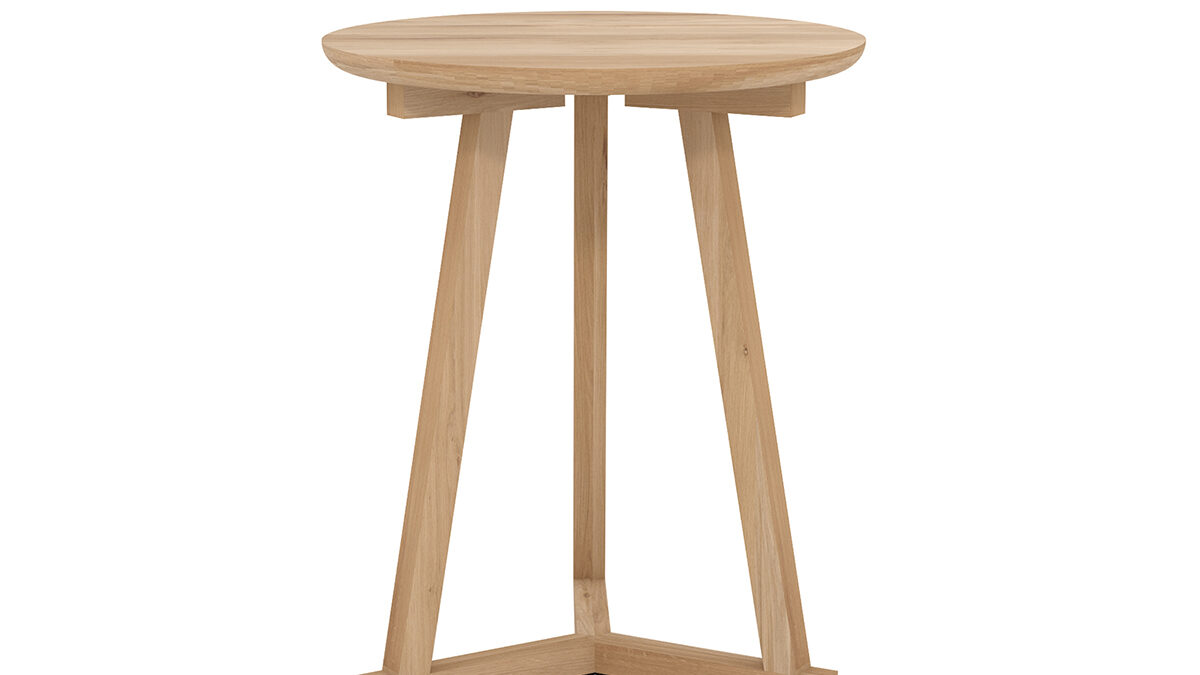 Ethnicraft Oak Tripod side table