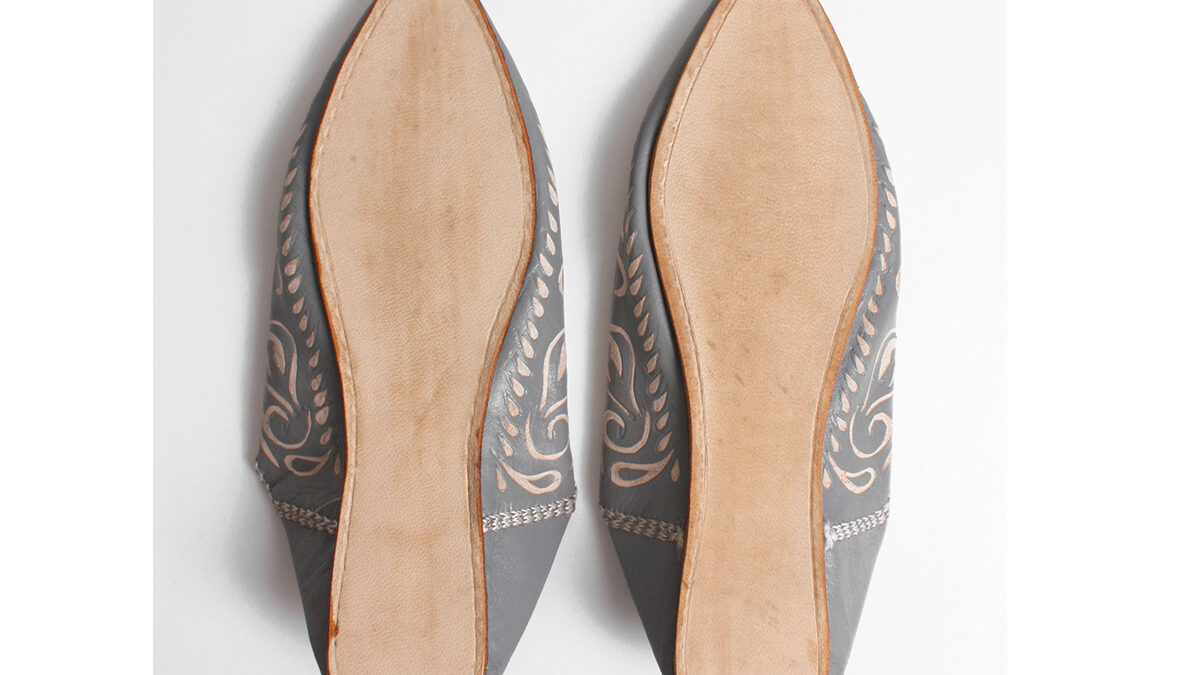 Pointed Slippers Grey 2