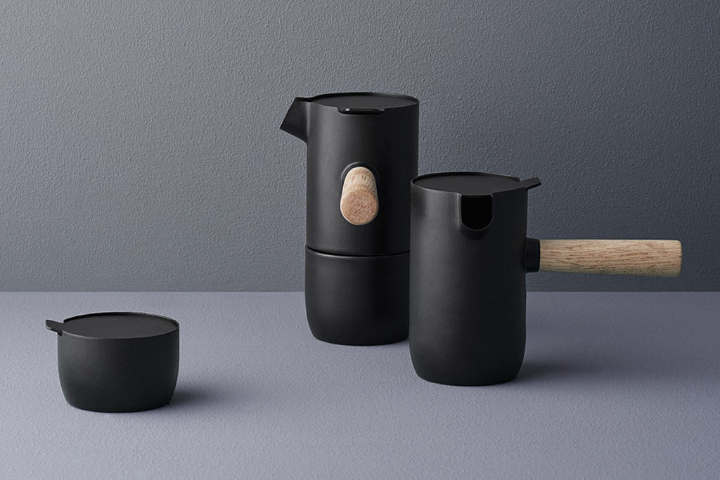 Stelton coffee maker, sugar bowl