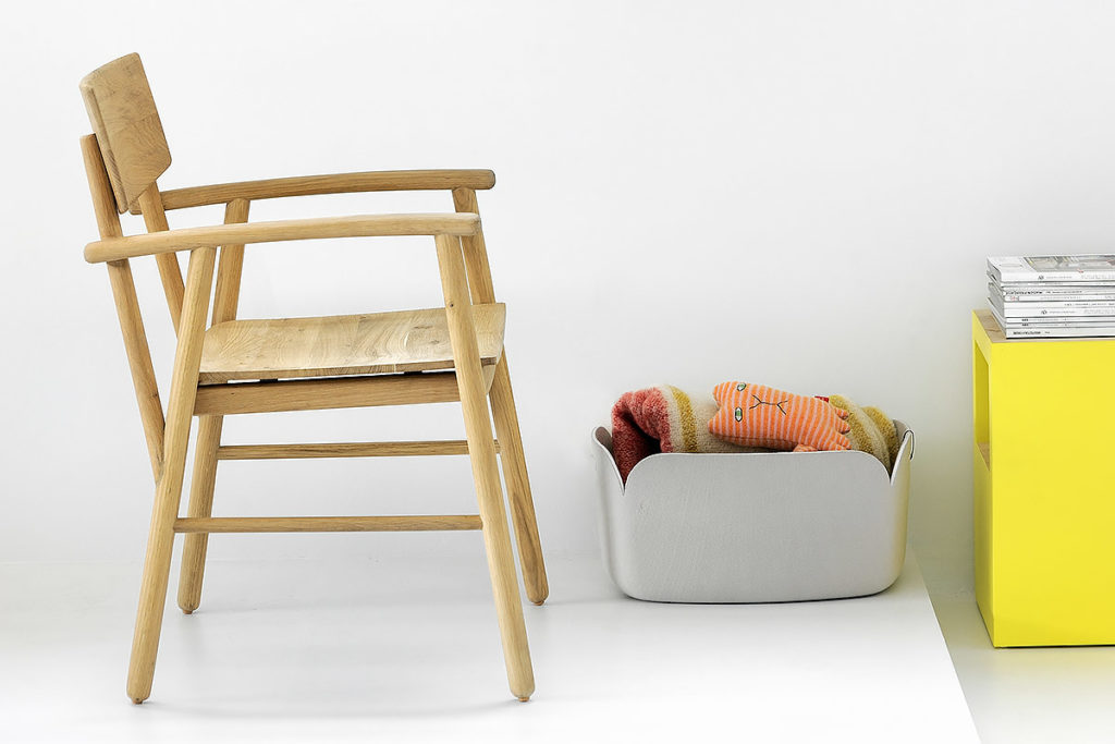 Oak Ethnicraft Bjorsing Armchair