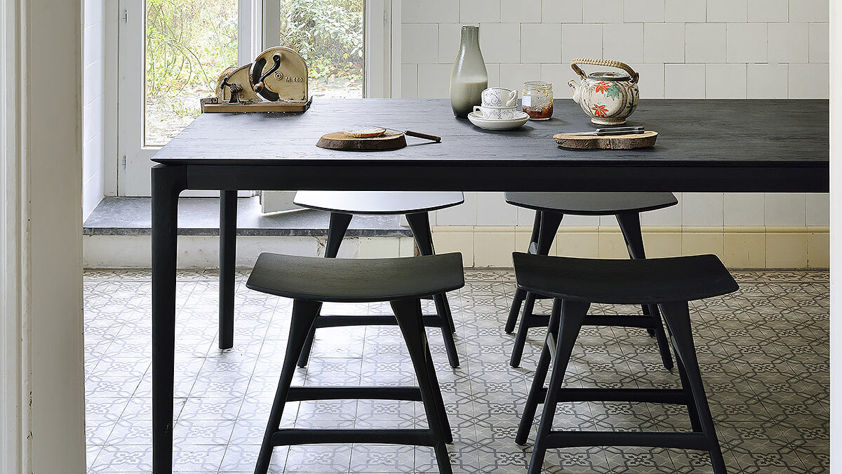 1200x800 Oak Osso stool black