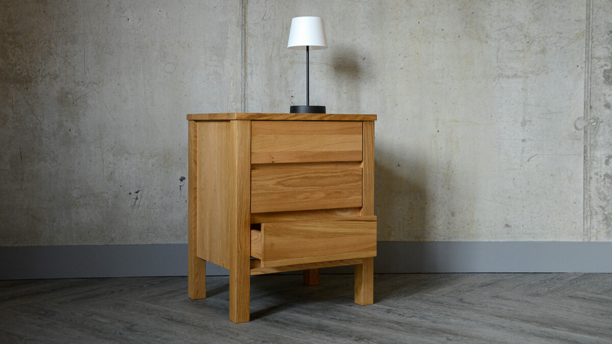 3 drawer bedside storage