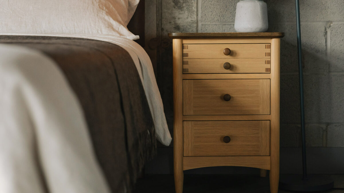 3 drawer bedside unit 1280