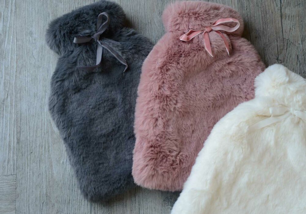Luxury Faux Fur Hot Water Bottles Natural Bed Company